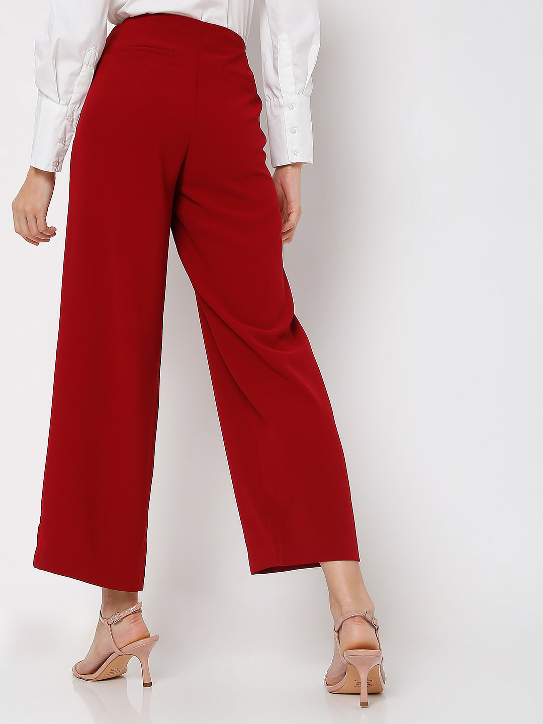 Buy Red Trousers & Pants for Women by BANI WOMEN Online | Ajio.com